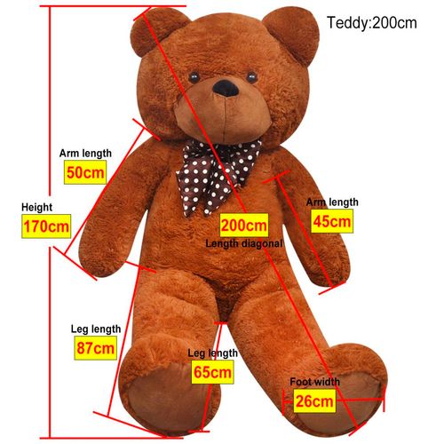 Your Daily Superstore Cuddly Teddy Bear Brown 170 cm