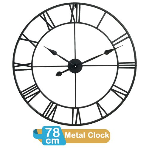 Your Daily Superstore 78cm Roman Metal Clock