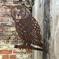 Your Daily Superstore Rusty Metal Barn Owl Garden Sign Ornament Decoration