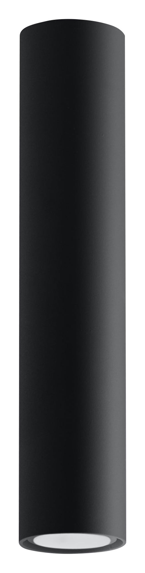 Ceiling lamp LAGOS Black Round Tube Shape Modern Loft Design LED GU10