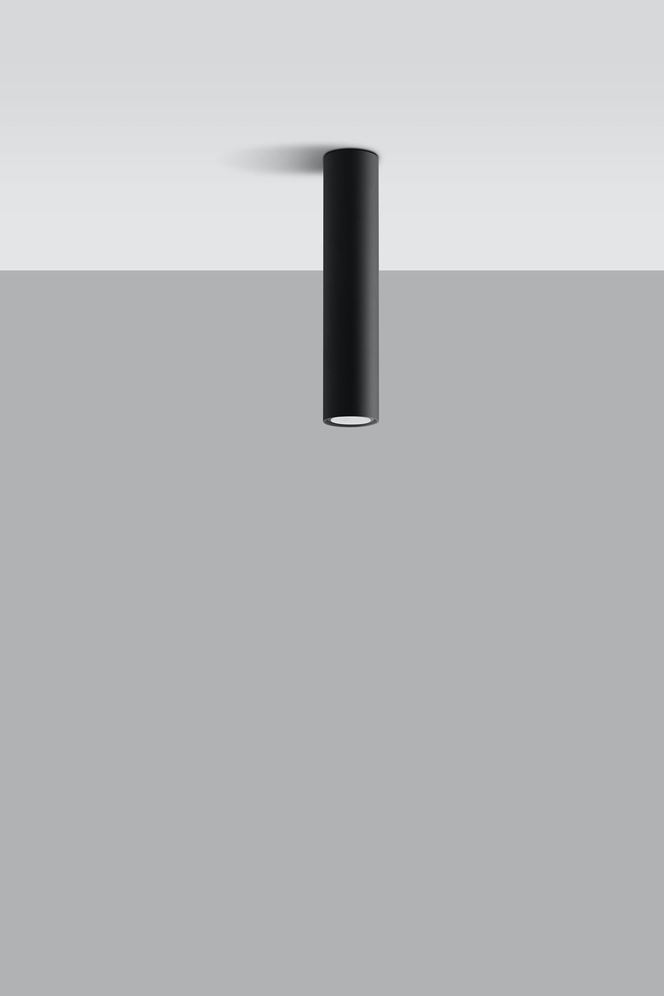 Ceiling lamp LAGOS Black Round Tube Shape Modern Loft Design LED GU10