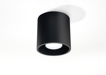 Ceiling Lamp ORBIS 1 Black Round Shape Modern Loft Design LED GU10